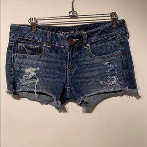 American Eagle cut off jean shorts.